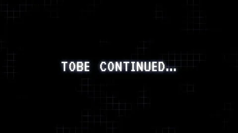 Intentional distortion fx: to be continued text animation, glitch and distortion Stock Footage 316159582