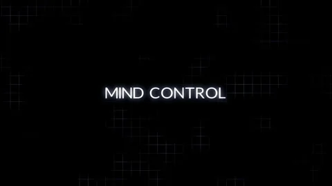 Intentional distortion: Mind control text animation with zoom in and out. Stock Footage 316159848