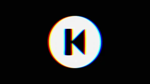 Intentional noise distortion glitch effect: an icon of the rewind function 動画素材 133380337