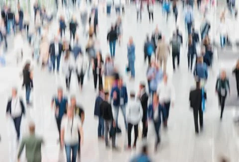 Intentionally blurred crowd of people 写真素材