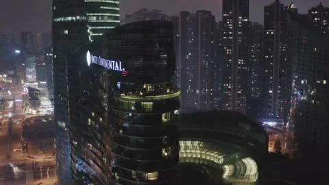 Inter Continental Hotel In Changsha Stock Footage 170034869