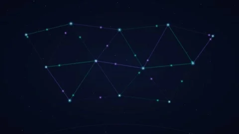 Inter-Satellite Laser Communication Link Network 스톡 동영상 345223883