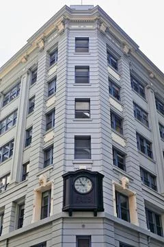 Inter-war style building, corner of Pitt-Liverpool Sts.corner, CBD. Sydney-AUS Stock Photos