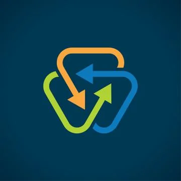 Interact abstract icon Stock Illustration