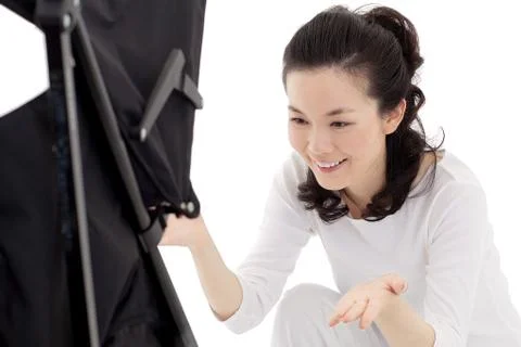 Interaction between mother and child Stock Photos
