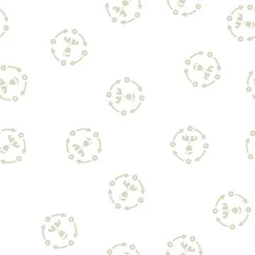 Interaction businessman glyph vector seamless pattern Stockillustratie