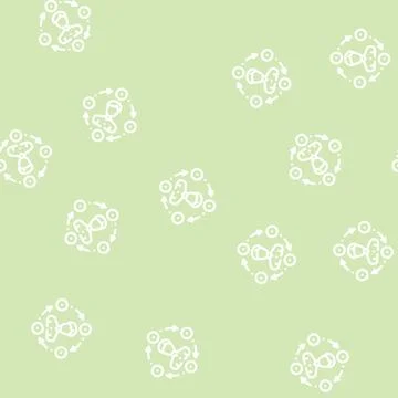 Interaction businessman line vector seamless pattern Stockillustratie
