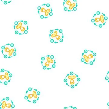 Interaction businessman vector seamless pattern Stockillustratie