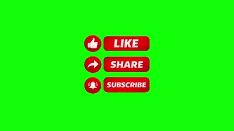 Interaction Button Red Green Screen Video Editing Growth Stock Footage 345602401