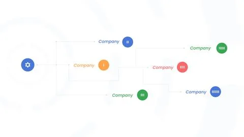 Interaction with companies vector scheme イラスト素材
