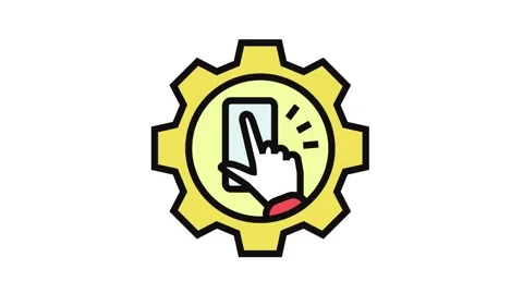 Interaction design ux ui color icon animation Stock Footage 326102674