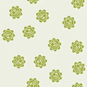 Interaction design ux ui glyph seamless pattern イラスト素材