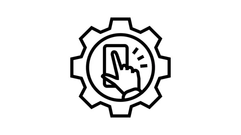 Interaction design ux ui line icon animation Stock Footage 326129800