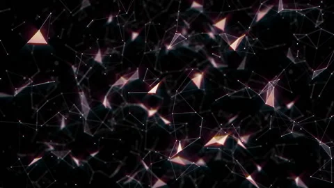 Interaction field. Depth of field. Magical glow. Seamless loop.Futuristic Stock Footage 96985400