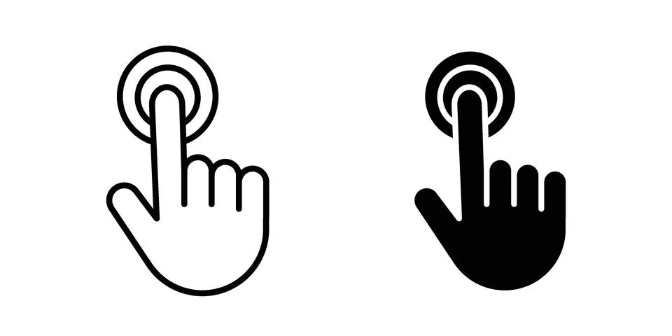 Interaction icon bundle for website design projects 库存插图