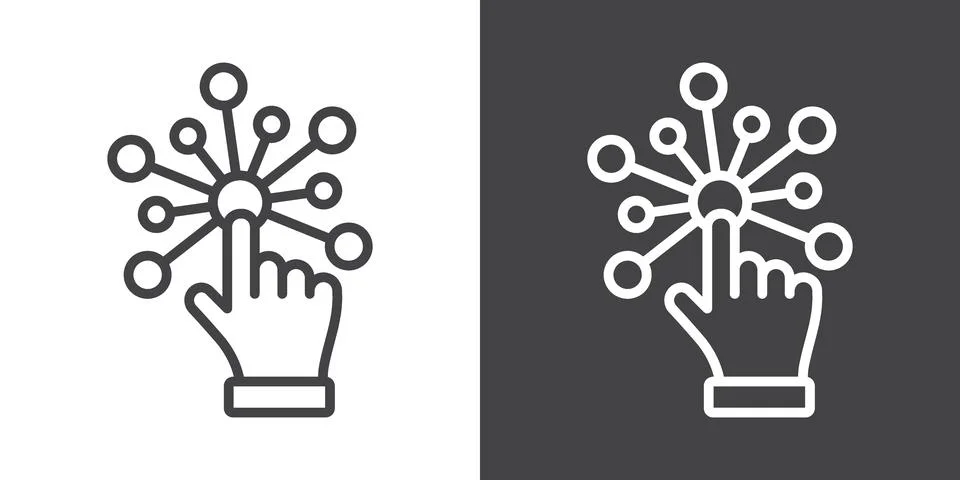 Interaction icon Stock Illustration