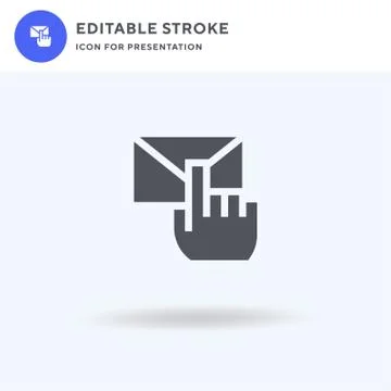 Interaction icon vector, filled flat sign, solid pictogram isolated on white, Illustrazione stock