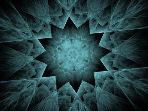 Interaction of physical particles. Quantum Vacuum Fluctuations. Stock Illustration