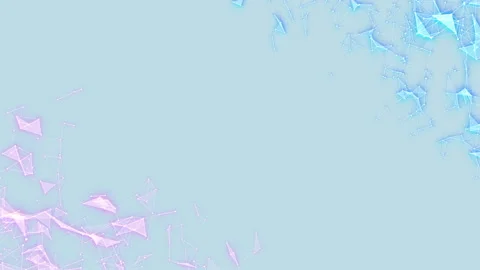 Interaction of structures. Blue background. Nice glow. Accumulations in the Stock Footage 94825686