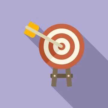 Interaction target icon flat vector. Digital service イラスト素材