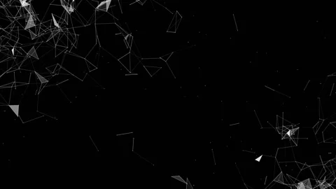 The interaction of two fields. Seamless loop.Futuristic Network. Stock Footage 96985280
