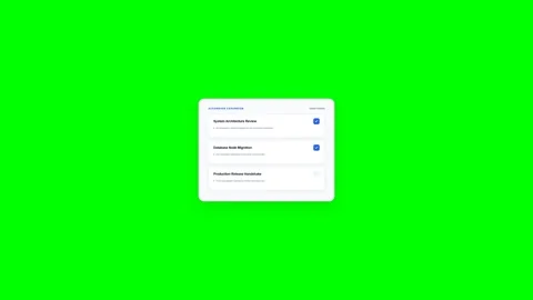 Interactive Accordion UI Element Expansion Animation Stock Footage 347034001