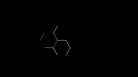 Interactive animated molecule chemical formula bonding formation Stock Footage 116179899