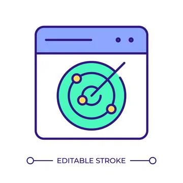 Interactive application security testing RGB color icon Stock Illustration