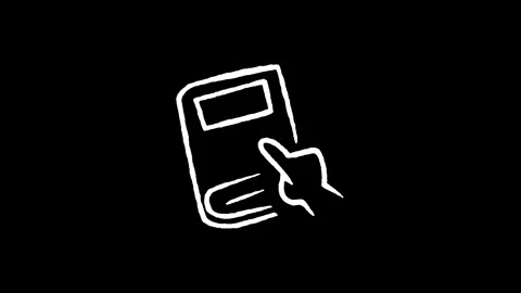 Interactive Click Book Touch Icon Stock Footage 345594121