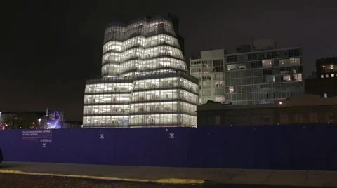 Interactive Corp IAC Building Designed by Architect Frank Gehry Stock Footage 44771355