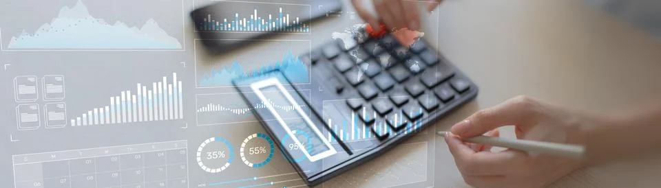 Interactive Data Analytics and Performance Metrics Visualization on a Modern  Stock Photos