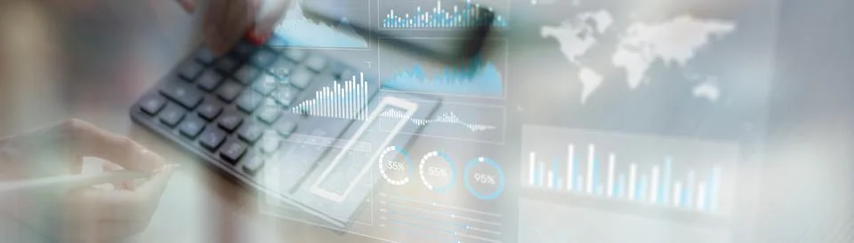 Interactive Data Analytics and Performance Metrics Visualization on a Modern  Foto stock
