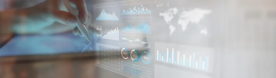 Interactive Data Analytics and Performance Metrics Visualization on a Modern  Stock Photos