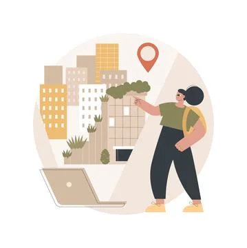 Interactive design visualization abstract concept vector illustration. 스톡 일러스트