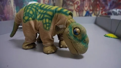 Interactive Dinosaur Robot Video stock 101319796