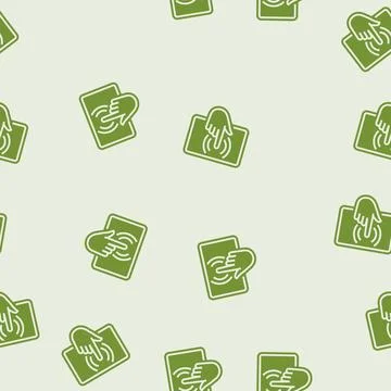 Interactive display glyph seamless pattern 스톡 일러스트