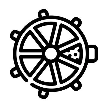 Interactive electric pet toy line icon vector illustration Stock Illustration