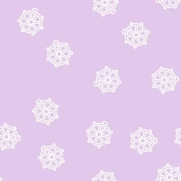 Interactive electric pet toy line vector seamless pattern Stock Illustration