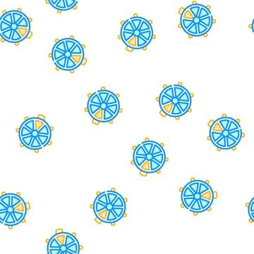 Interactive electric pet toy vector seamless pattern Stock Illustration