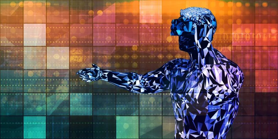 Interactive Experience Stock Illustration