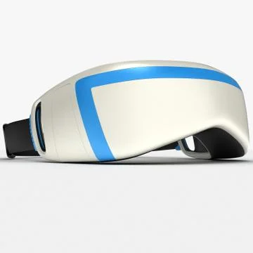 Interactive glasses virtual reality 3D illustration Stock Illustration