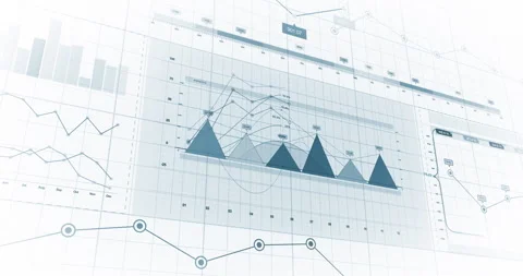 Interactive Global Economic Trends: Modern Visual Display. Stock Footage 311026856
