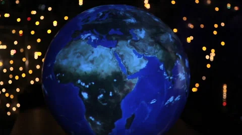 Interactive globe 01 Stock Footage 42135637