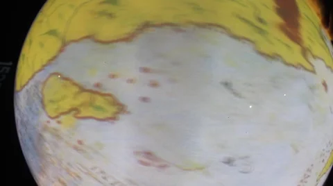 Interactive Globe with Ancient Maps Stock Footage 58830909