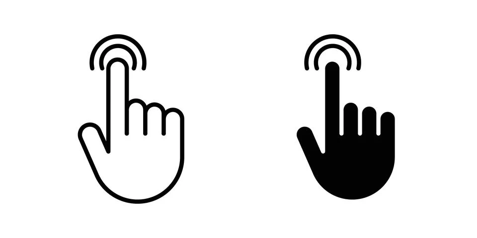 Interactive icon vector editable eps10 Stock Illustration