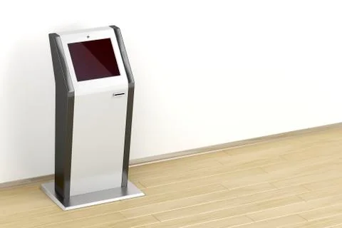 Interactive information kiosk Stock Illustration