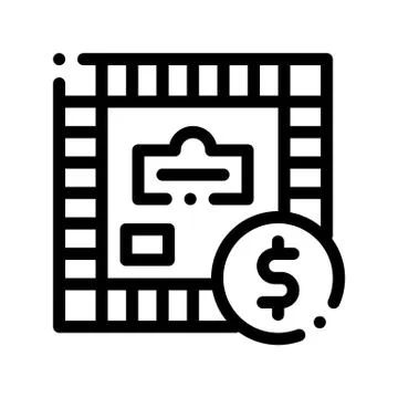 Interactive Kids Game Monopoly Vector Sign Icon Stock Illustration