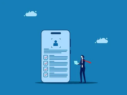 Interactive KYC, Customer Compliance and Digital On Screen Security Interfa.. Illustrazione stock