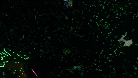 Interactive laser projector mapping science art in Sintra Portugal Stock Footage 113657007