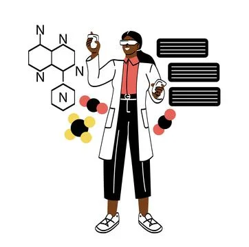 Interactive learning concept Illustrazione stock